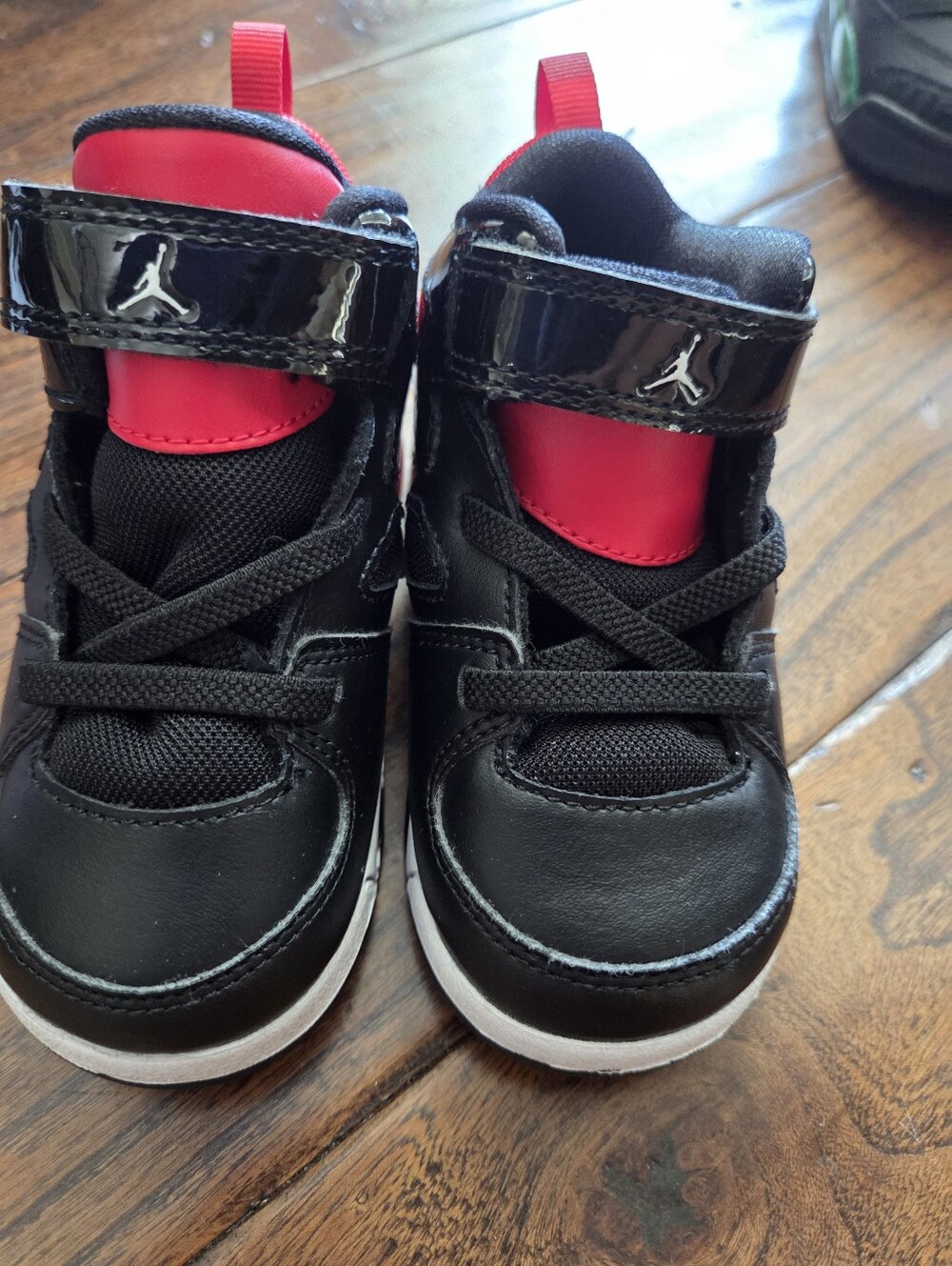 Nike Air Jordan Black and Red High-Top Sneakers